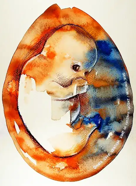 Picture of artwork made with watercolor